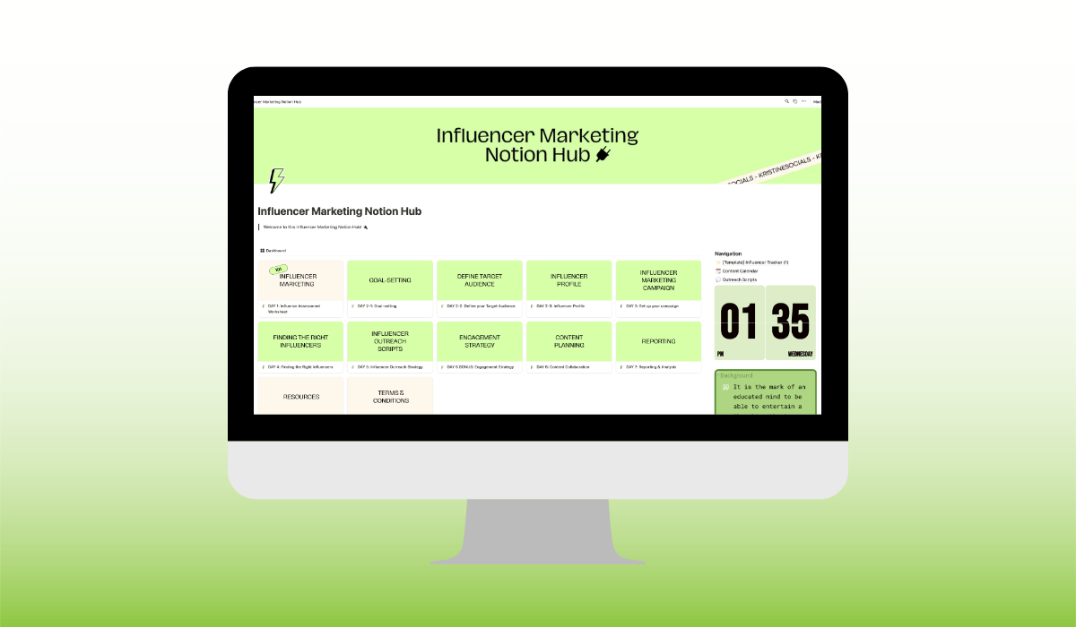 7-day Influencer Marketing Launchpad