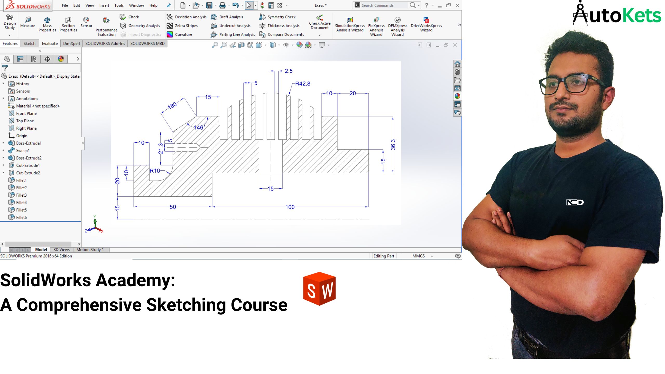 SolidWorks Academy: A Comprehensive Sketching Book