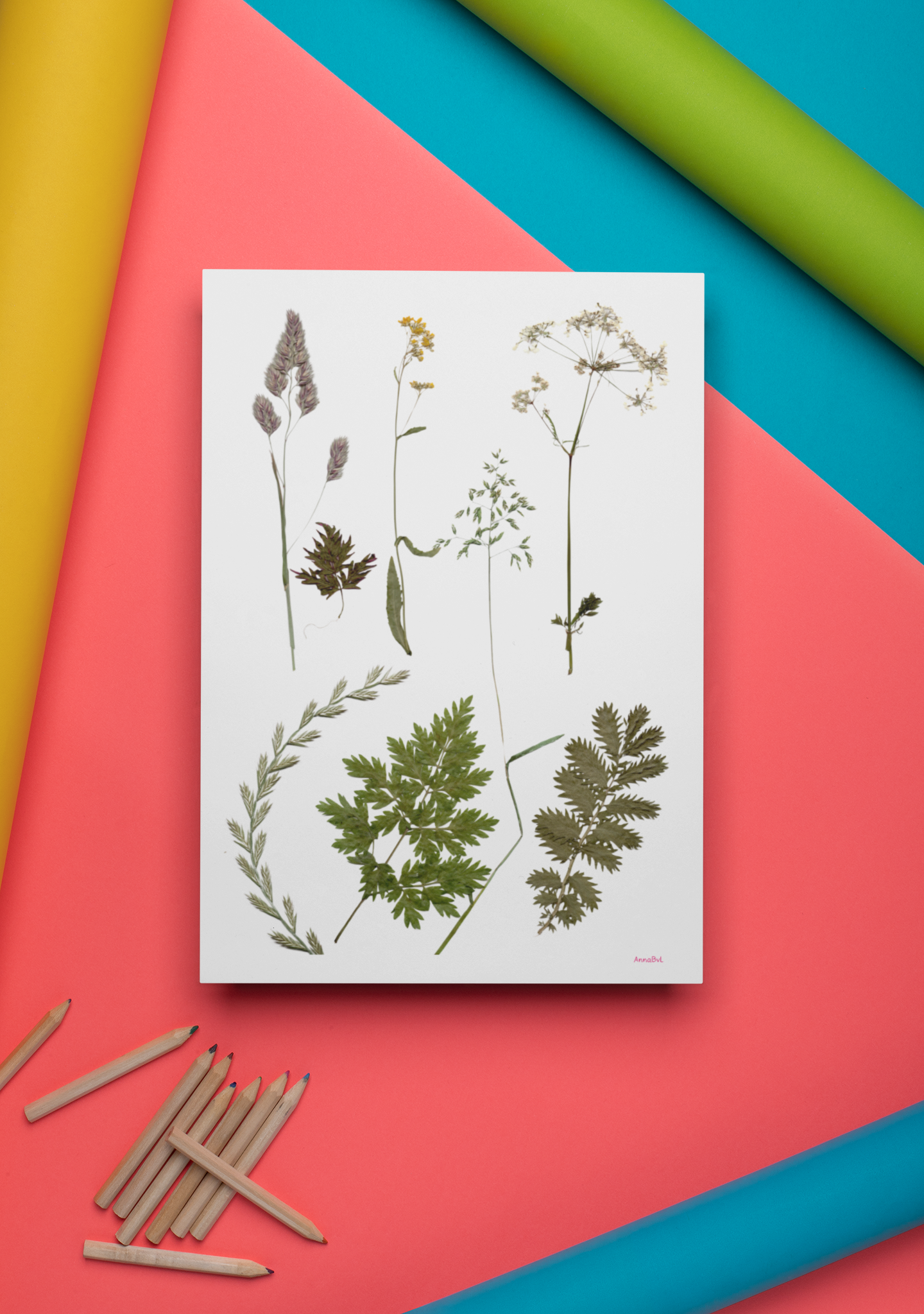 Printable Dried Flowers for Collage & Art