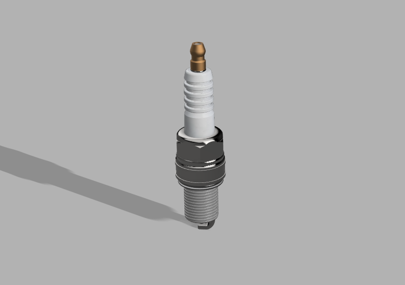 3D Spark Plug Model