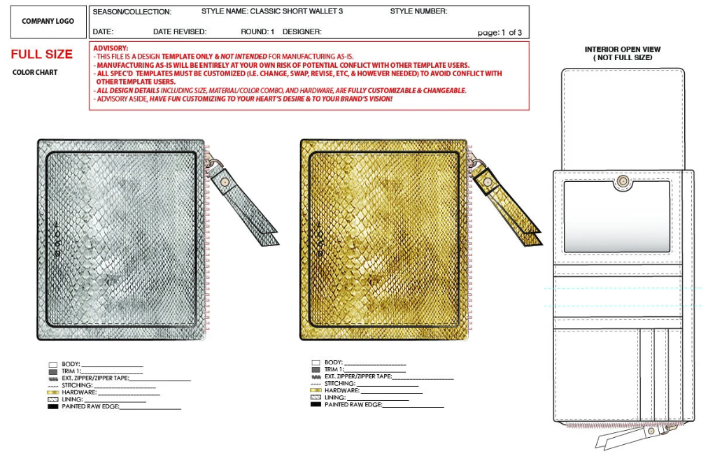 Classic Bi-Fold Wallet | Customizable Tech Pack