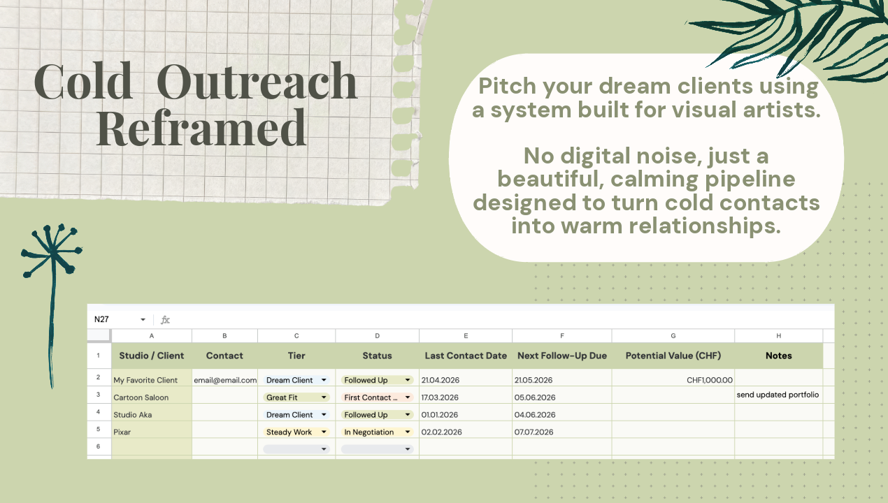 Job & Client Tracker for Freelance Creatives