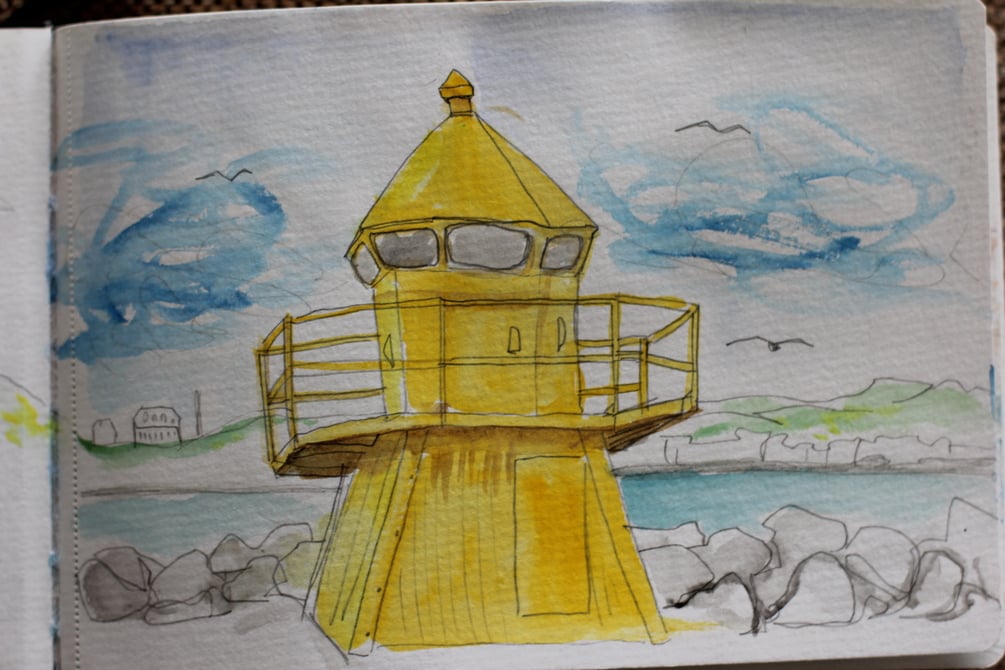 Travel Sketchbook Pages - ICELAND