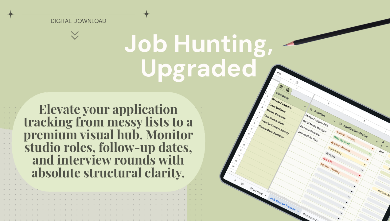 Job & Client Tracker for Freelance Creatives