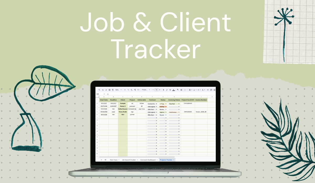 Job & Client Tracker for Freelance Creatives