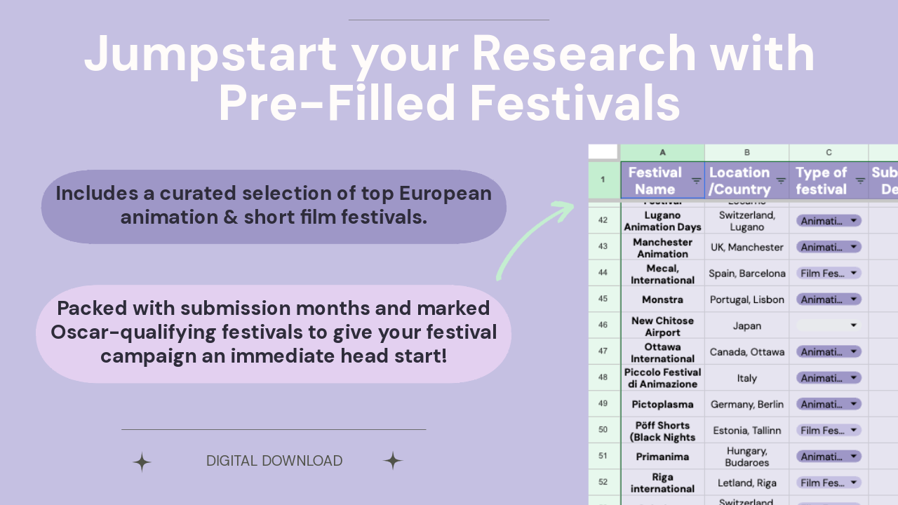 The Film Director's Festival Tracker
