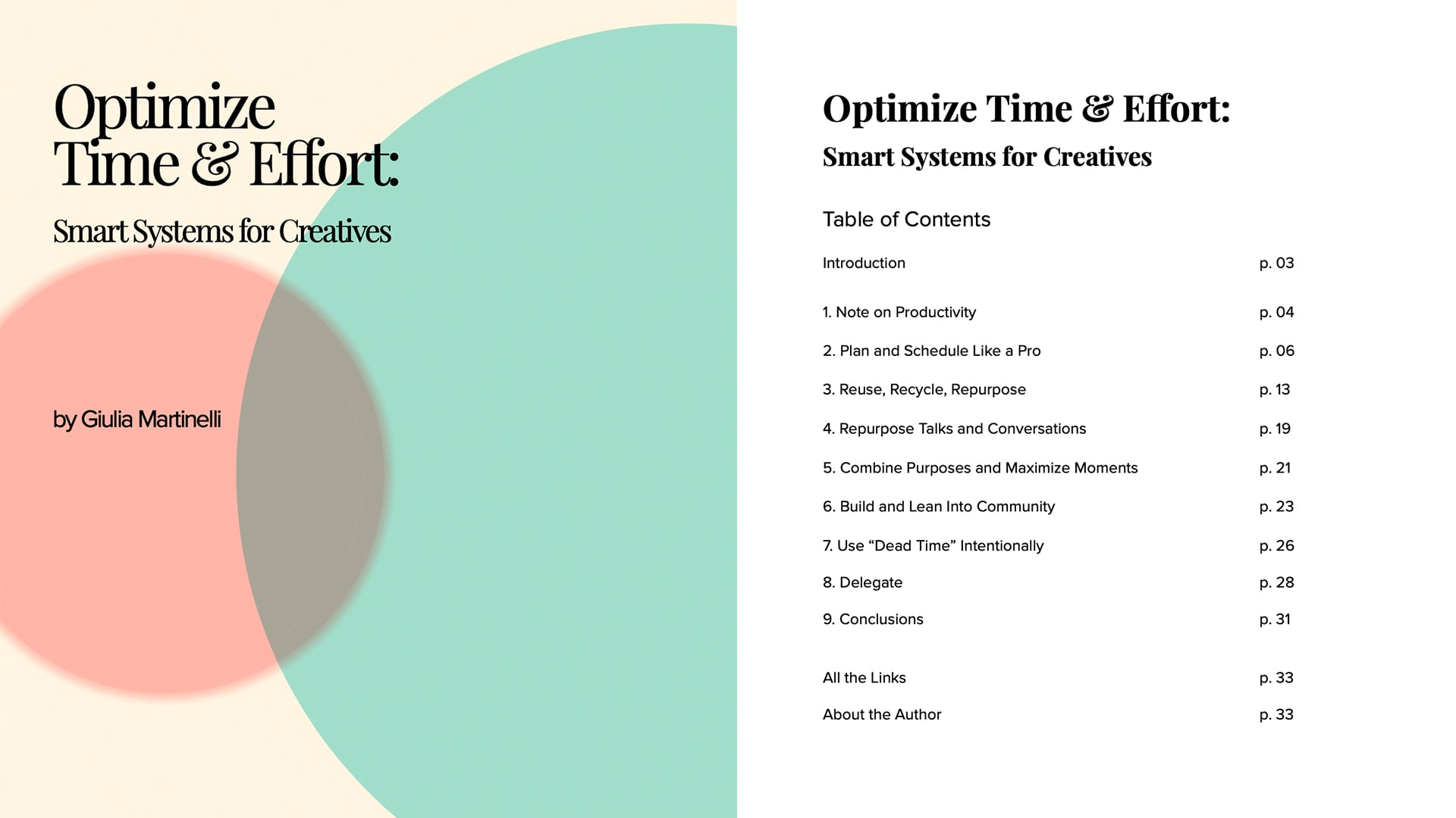 Optimize Time and Effort - Mini Guide