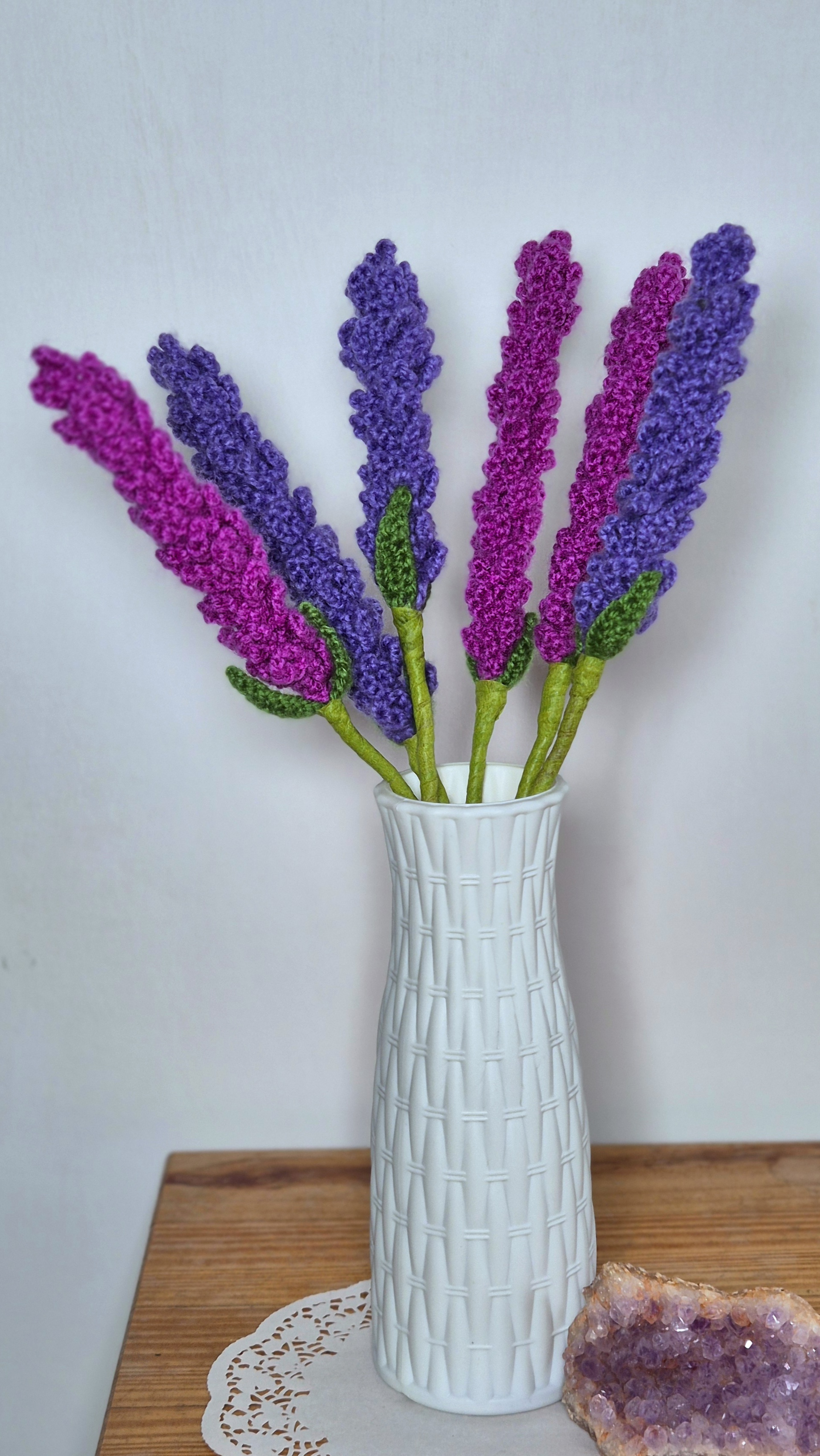 Crochet lavender pattern, lavender flower crochet