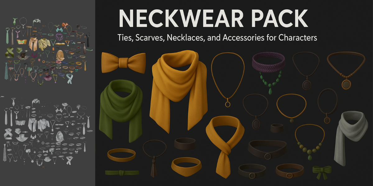 Neckwear Pack - 100+ Collection of Ties, Scarves