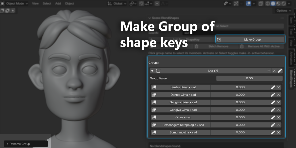 Shape Key Fixer - Manage All Scene ShapeKeys