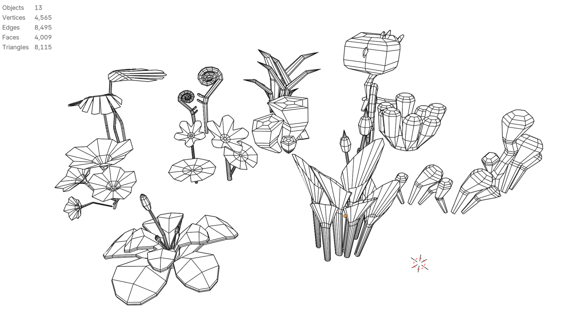 Stylized Low Poly Fantasy Plant Pack Game Ready