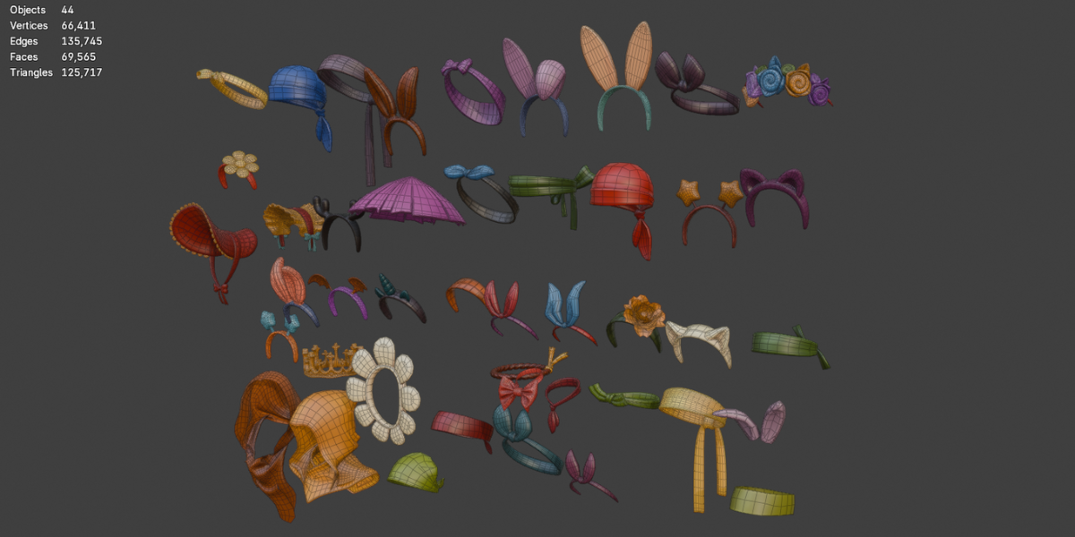 40+ Hairband & Headwear Pack - Cute 3D Accessories