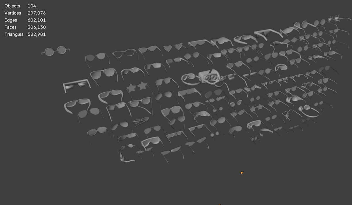 100+ Eyewear Glasses Collection for 3D Character