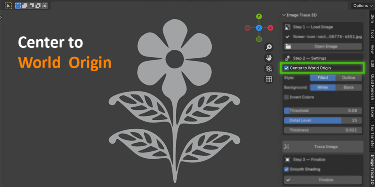 Image Trace 3D - Convert 2D Logos into 3D