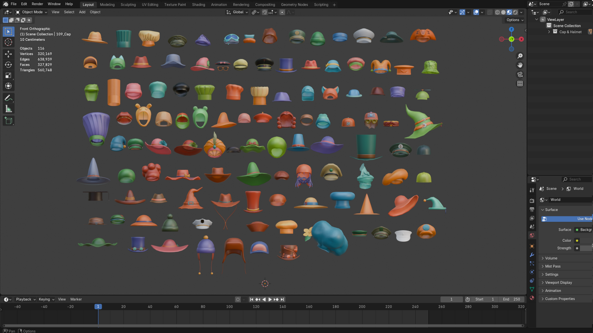 100+ Game-Ready Hat Pack - Headwear Collection