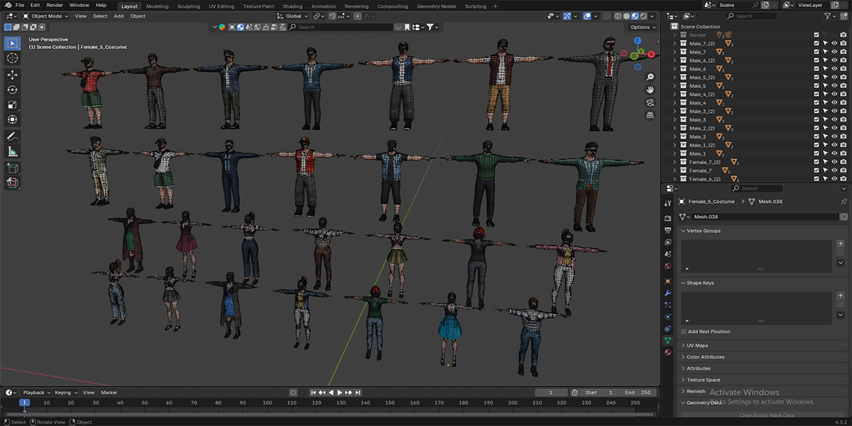 25+ Modern People Character Pack  Stylized Humans