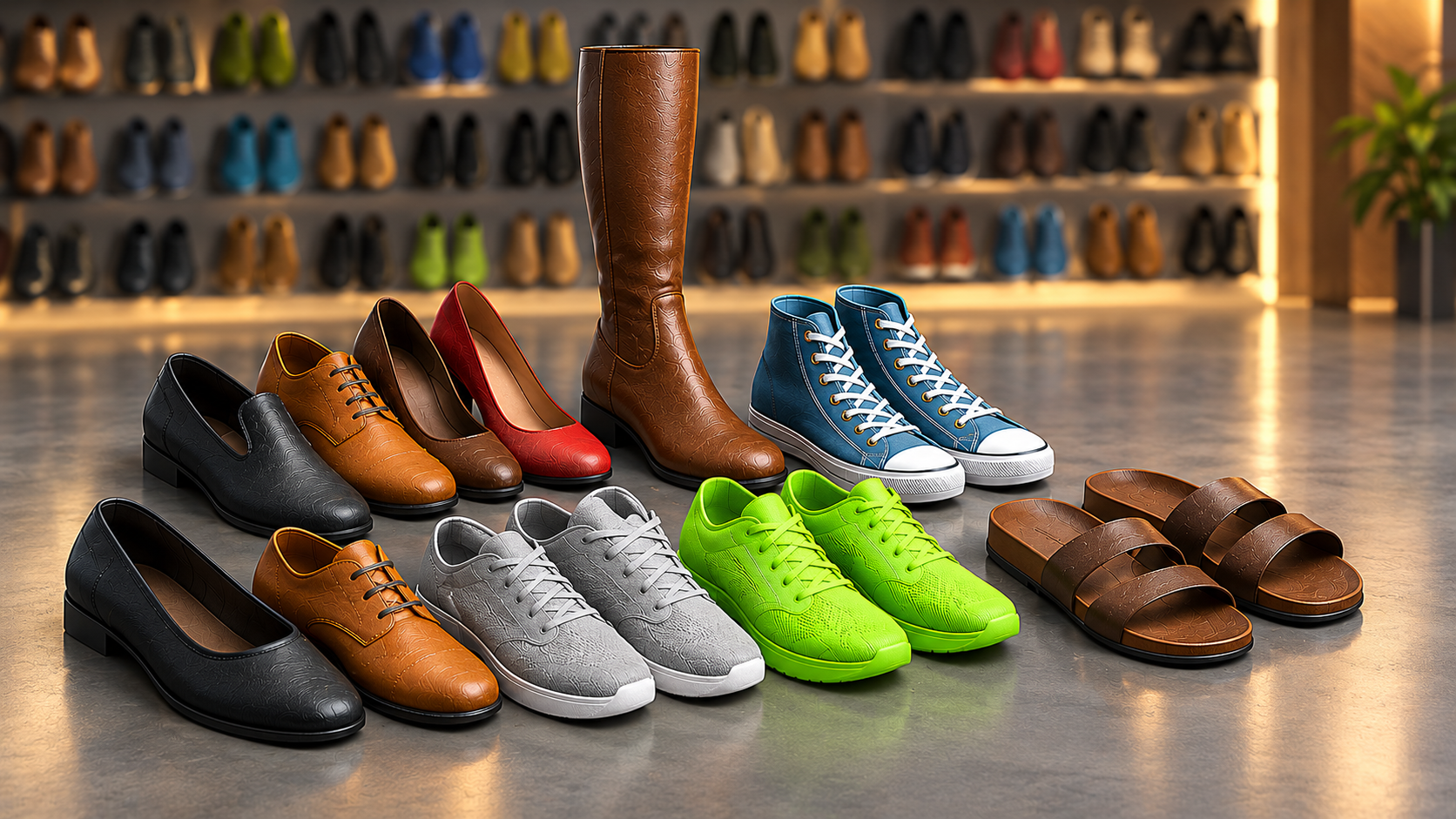 170 Shoes Mega Pack - Footwear Models Collection