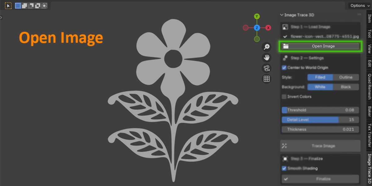 Image Trace 3D - Convert 2D Logos into 3D