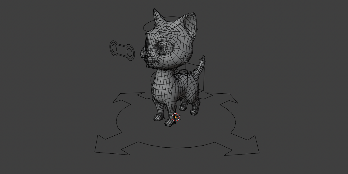 Rigged Cartoon Cat Character - Game Ready Low Poly