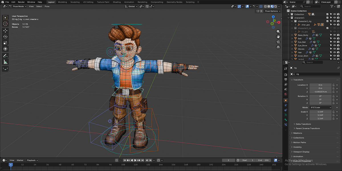 Stylized Adventure Boy – Fully Rigged Game-Ready