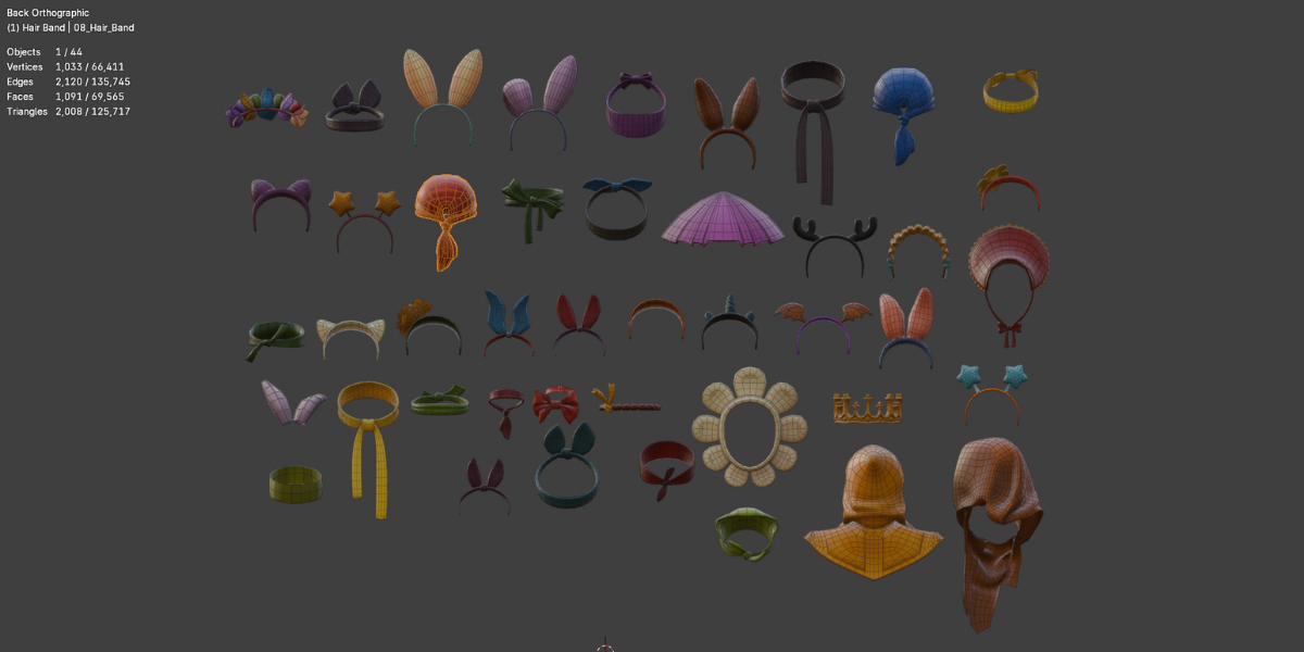 40+ Hairband & Headwear Pack - Cute 3D Accessories