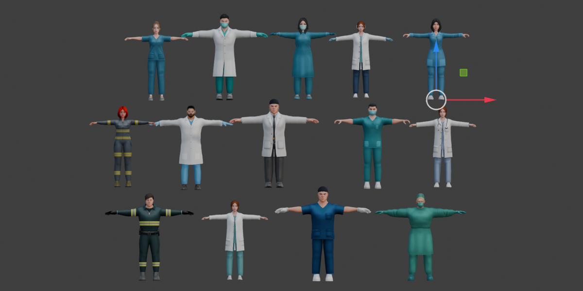 Medical Staff Character Pack Doctors Nurses & More
