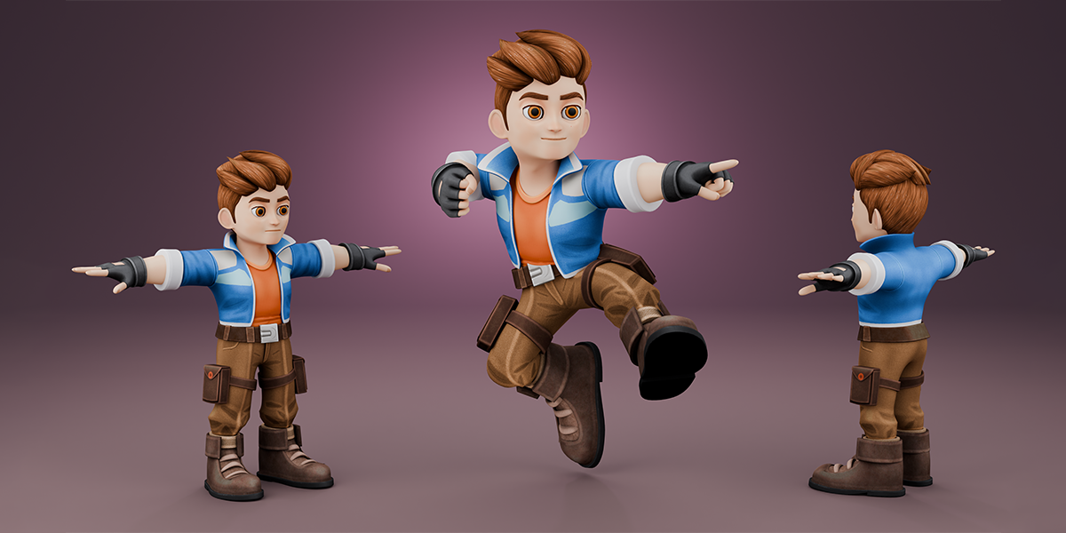 Stylized Adventure Boy – Fully Rigged Game-Ready