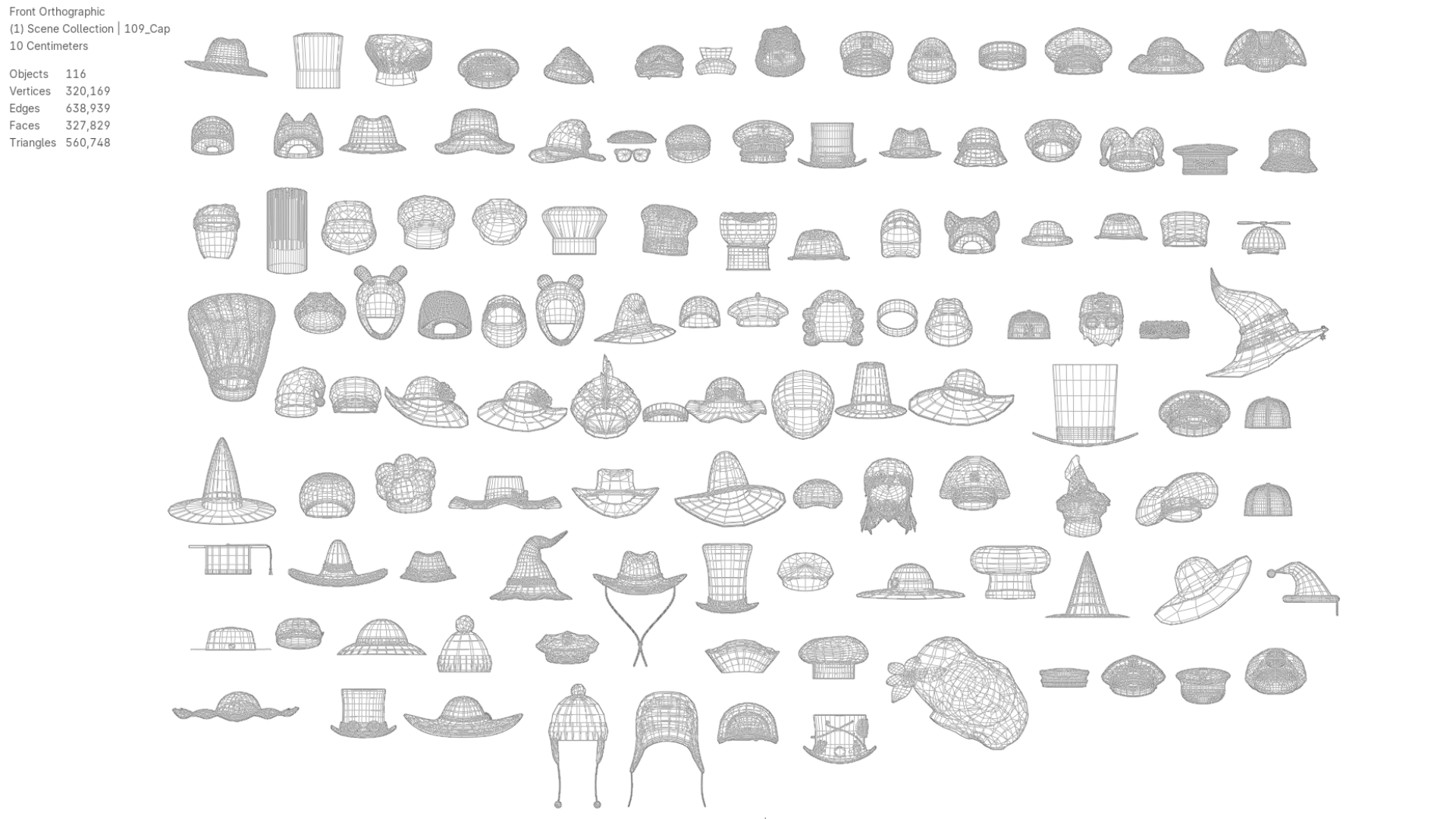 100+ Game-Ready Hat Pack - Headwear Collection