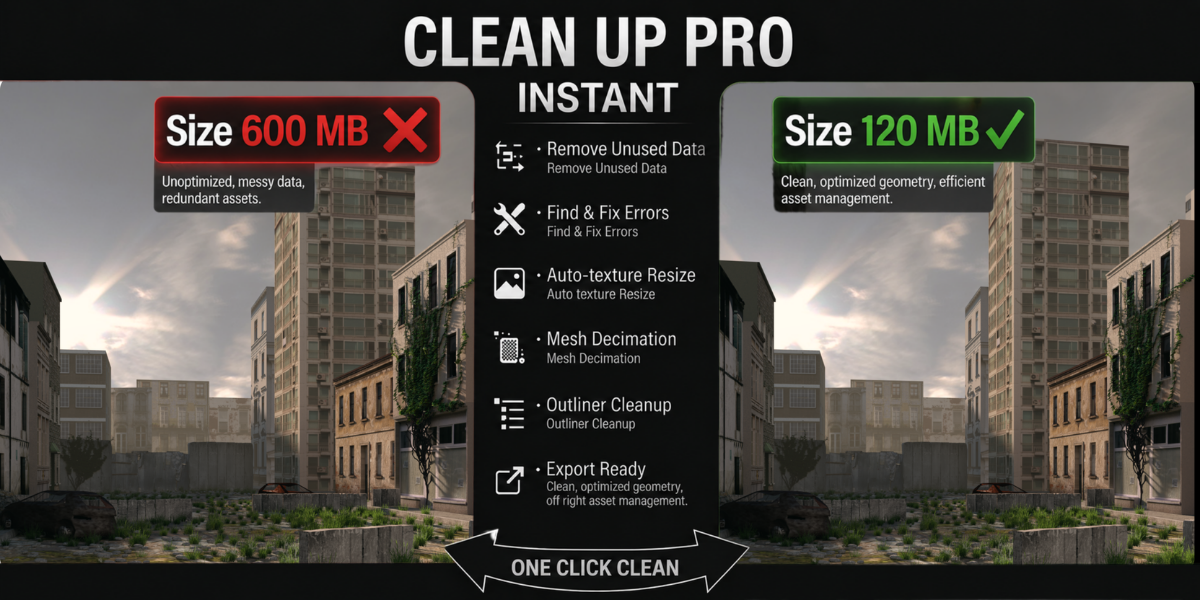 Clean Up Pro - One-Click Scene Cleanup, Texture
