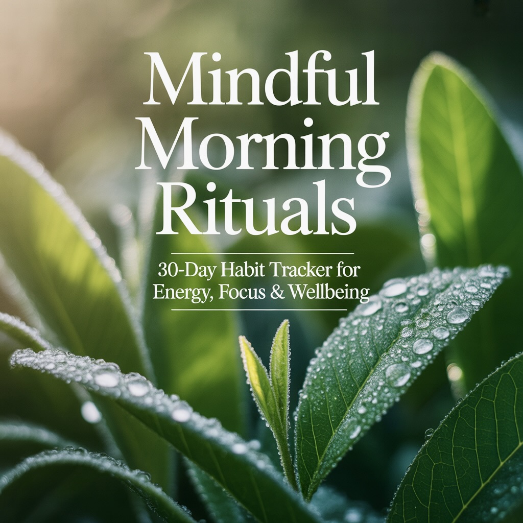 Mindful Morning Rituals | 30-Day Habit Tracker | Buy Educational ...