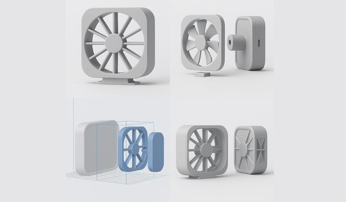 Box Fan High-Pressure Mod – 3D Printable model