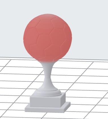 Soccer Ball Trophy 3D Model – Sports Award 3D Asse