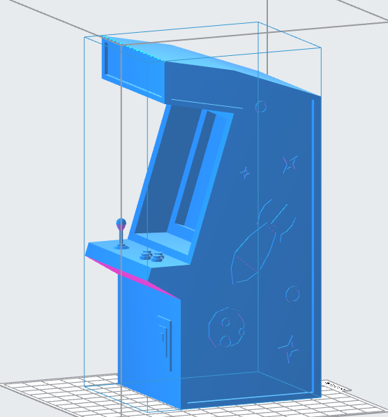 Stylized Arcade Machine 3D Model Instant Download