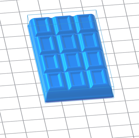 Chocolate Bar 3D Model – Instant Download (.OBJ)