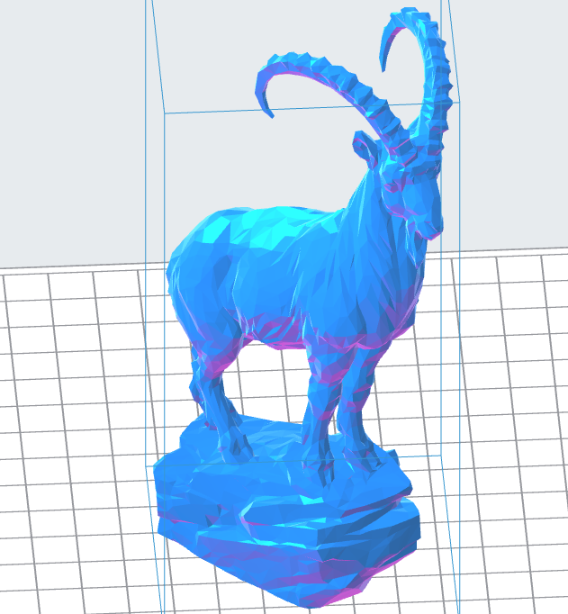 Ibex Statue – Downloadable 3D Model (.OBJ & .STL)