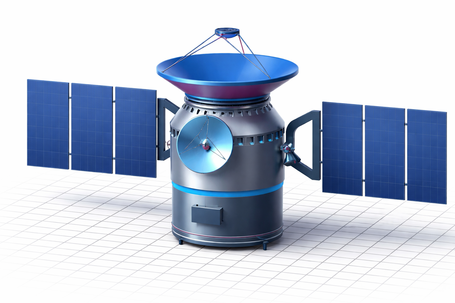 Communication Satellite 3D Model (.OBJ)