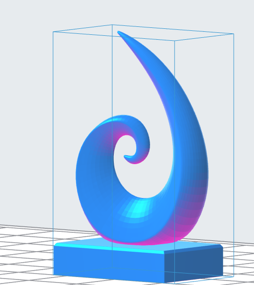 Abstract Spiral Trophy 3D Model (.OBJ)