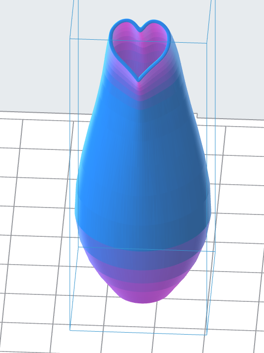 Heart Shaped Vase 3D Model – Instant Download 