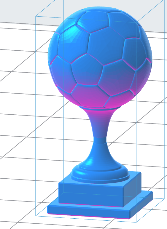 Soccer Ball Trophy 3D Model (.OBJ)