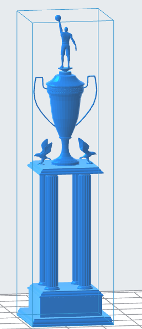 Basketball Player Trophy 3D Model (.OBJ)