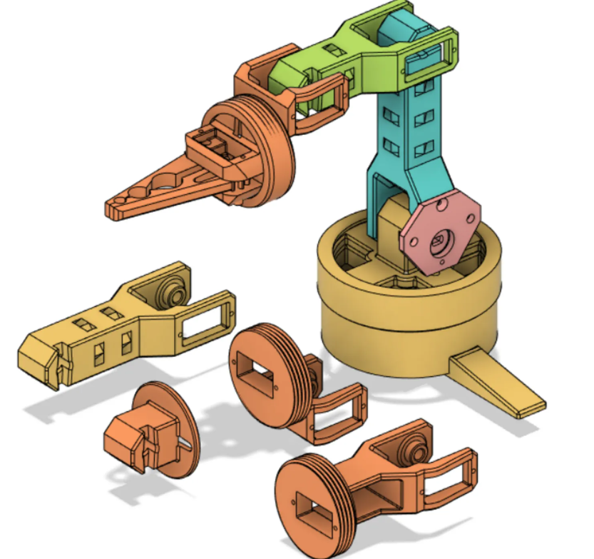 Easy Robot Arm 3D Model