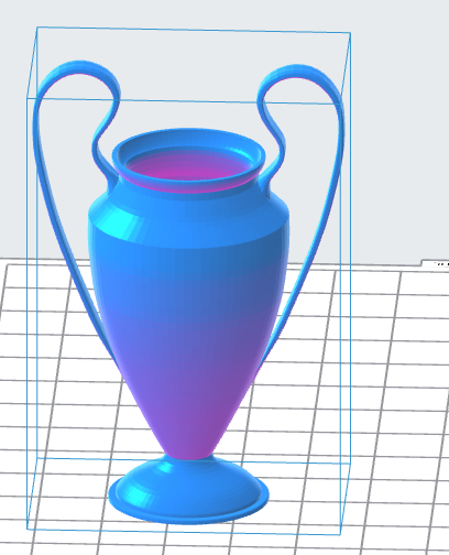 Vase Style Trophy Cup 3D Model (.OBJ)