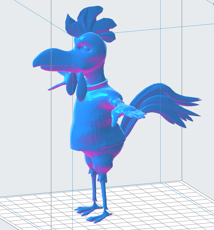 Cartoon Rooster – Downloadable 3D Model