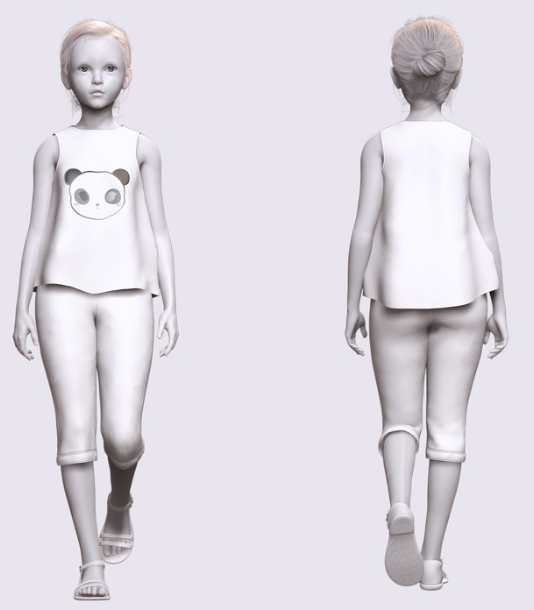 Rigged 3D Girl Character – Downloadable 3d Model