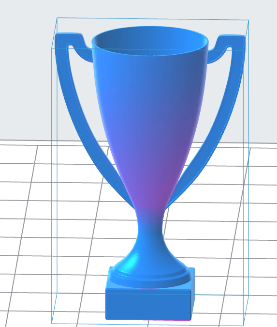 Wide Handle Trophy Cup 3D Model (.OBJ)