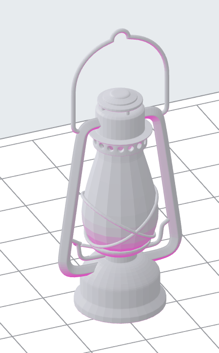 Camping Lantern 3D Model – Instant Download (.OBJ