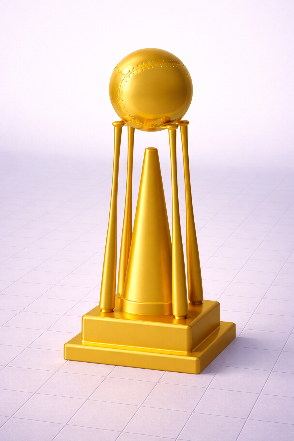 Cricket Ball Trophy 3D Model (.OBJ)