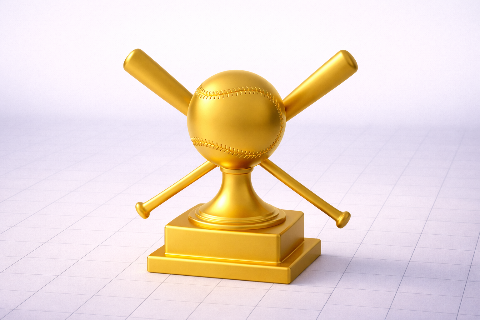Baseball Trophy 3D Model (.OBJ)