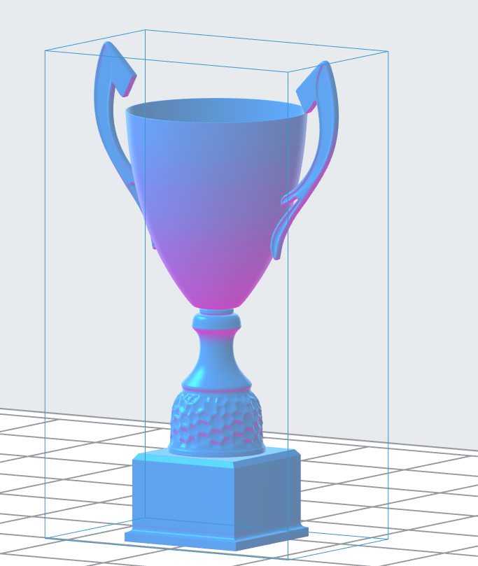 Arrow Handle Trophy Cup 3D Model (.OBJ)