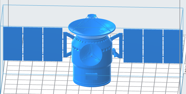 Communication Satellite 3D Model (.OBJ)